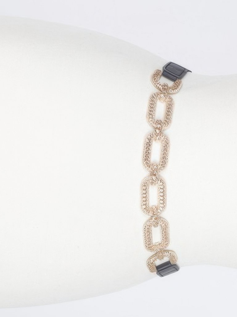 Metal Linked Buckle Elastic Belt